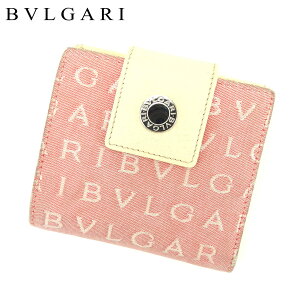 ブルガリ(Bvlgari) ロゴマニア(rogomania) 中古 メンズ二つ折り財布 