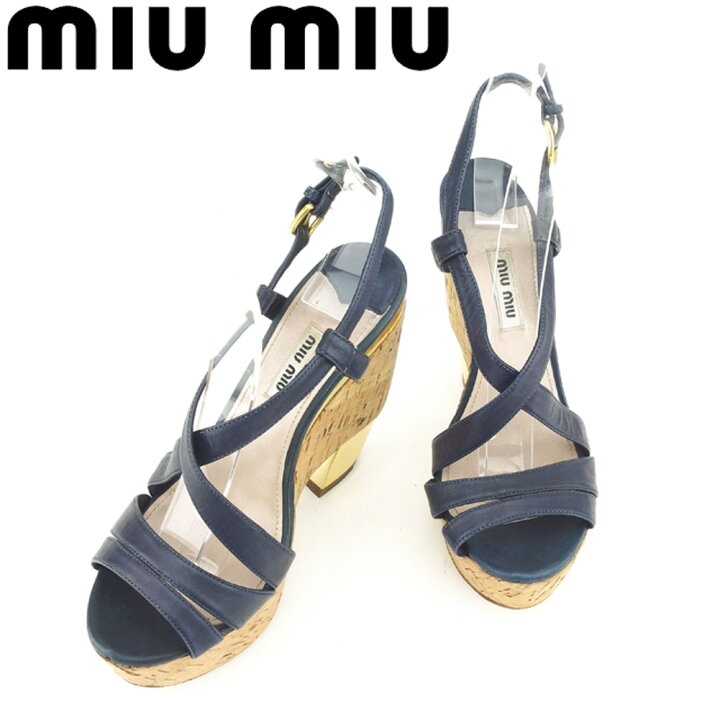 楽天市場】【クリスマスセール 最大30％OFF】ミュウミュウ サンダル 