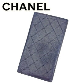 【ブラックフライデー21％OFFクーポン】シャネル 長札入れ 長財布 ビコローレ ブラック レザー CHANEL 【シャネル】 t9569s 【中古】 ブランド ハイブランド ヴィンテージ 送料無料