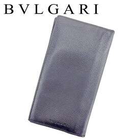 【スプリングセール30％OFF】ブルガリ 長札入れ 札入れ クラシコ ブラック レザー BVLGARI 【ブルガリ】 t9507s 【中古】