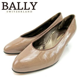 【スプリングセール30％OFF】バリー BALLY パンプス シューズ 靴 レディース #4 ハーフ ベージュ レザー 【バリー】 E1426 【中古】