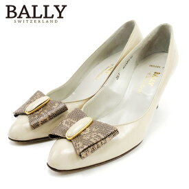 【楽天スーパーSALE】バリー BALLY パンプス シューズ 靴 レディース ♯3ハーフ ベージュ ブラウン レザー 【バリー】 C3661 【中古】