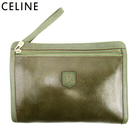 【楽天スーパーSALE】セリーヌ クラッチバッグ バック セカンドバッグ バック グリーン レザー CELINE セカンドバッグ バック ファッション 収納バッグ バック 【セリーヌ】 C3689 【中古】