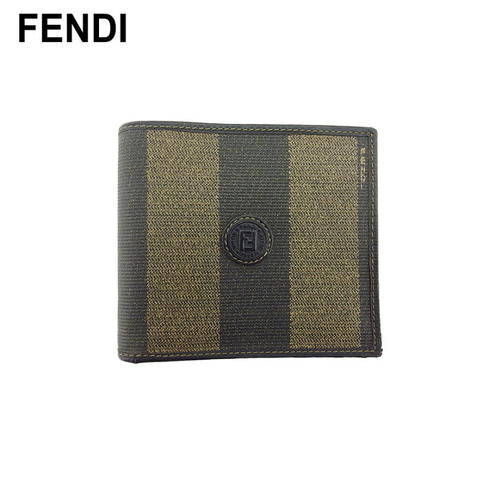 楽天市場】【スプリングセール】【中古】 フェンディ 二つ折り 財布  