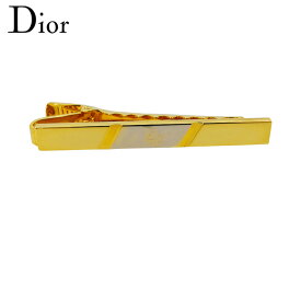 【中古】 ディオール カフス ネクタイピン メンズ ワニロ式 ロゴ ゴールド シルバー ゴールド＆シルバー金具 Dior C4540