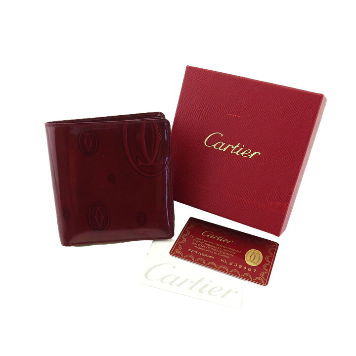 楽天市場】【梅雨得SALE☆21％OFFクーポン】カルティエ 二つ折り財布 