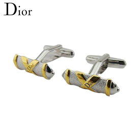 【楽天スーパーSALE★最大50％OFF】ディオール Dior カフス シルバーゴールド メンズ 中古 ブランド ハイブランド ヴィンテージ
