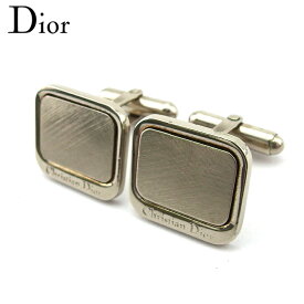 【楽天スーパーSALE★最大50％OFF】ディオール Dior カフス ロゴ スウィヴル式 シルバー メンズ 中古 ブランド ハイブランド ヴィンテージ