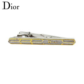 【楽天スーパーSALE★最大50％OFF】ディオール Dior タイピン ロゴ ワニロ式 シルバー ゴールド メンズ 中古 ブランド ハイブランド ヴィンテージ