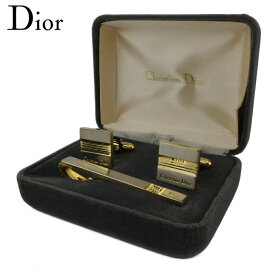 【楽天スーパーSALE★最大50％OFF】ディオール Dior カフス 2アイテムセット スウィヴル式 ワニロ式 シルバー ゴールド メンズ 中古 ブランド ハイブランド ヴィンテージ
