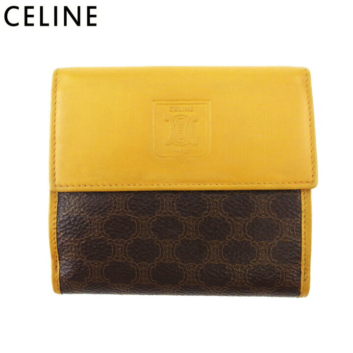 楽天市場】セリーヌ CELINE 二つ折り財布 マカダム ベージュ ブラウン  