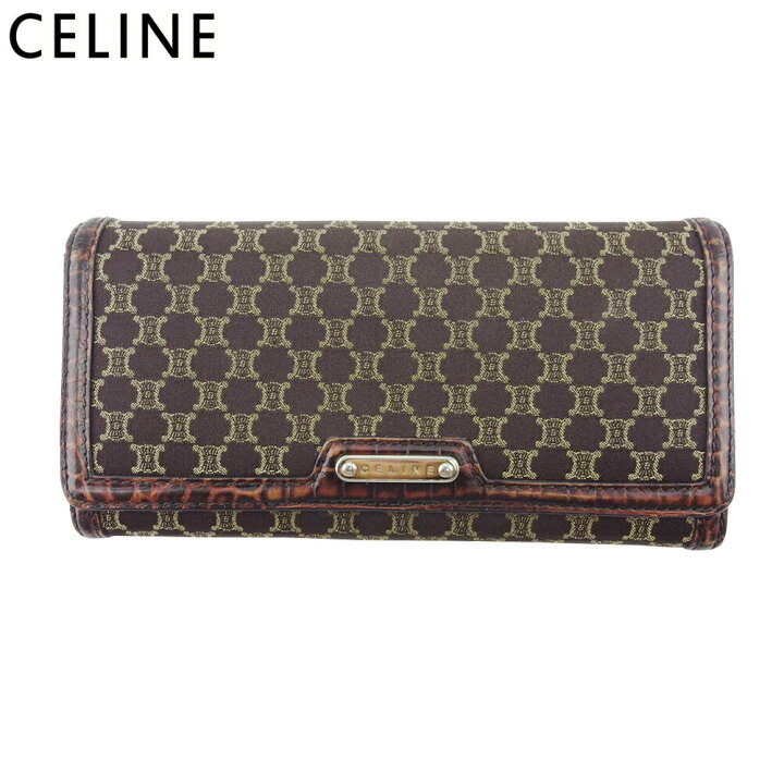 楽天市場】【梅雨得SALE☆21％OFFクーポン】セリーヌ CELINE 長財布 