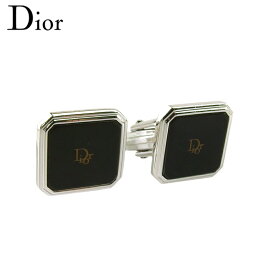 【楽天スーパーSALE★最大50％OFF】ディオール Dior カフス ロゴ スウィヴル式 シルバー グリーン ゴールド レディース 中古 ブランド ハイブランド ヴィンテージ