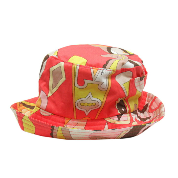 EMILIO PUCCI エミリオプッチ ストローハット 麦わら帽子 ピンク 