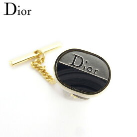 【楽天スーパーSALE★最大50％OFF】ディオール Dior タイピン ロゴ タイタック シルバー ゴールド メンズ 中古 ブランド ハイブランド ヴィンテージ