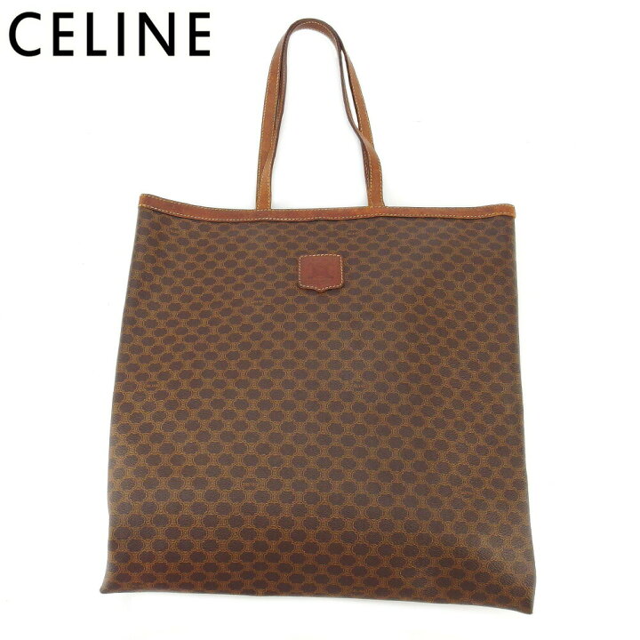 楽天市場】【秋Sale】セリーヌ CELINE トートバッグ マカダム ブラウン 