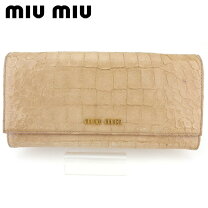 楽天市場】miumiu 長財布 クロコの通販