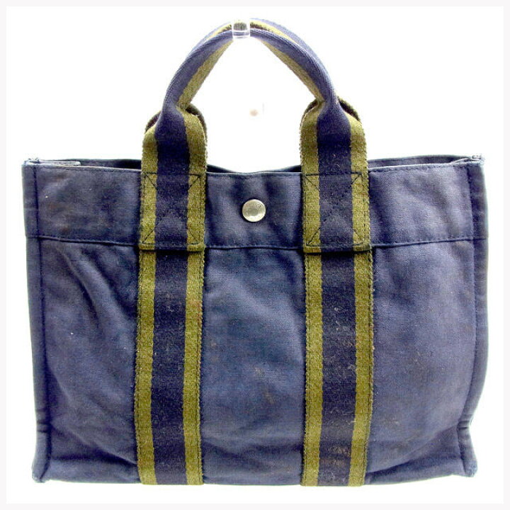 HERMES フールトゥPM トートバッグ カーキ aq11790