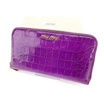 楽天市場】miumiu 長財布 パープルの通販 