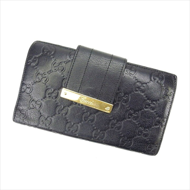 楽天市場】【秋Sale】グッチ GUCCI 長財布 グッチシマ ブラック  
