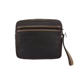【Fashion Special Fair★24％OFFクーポン】ダンヒル クラッチバッグ ヘリンボーン グレー 灰色 ブラウン レディース 中古 Dunhill