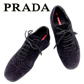 【スプリングセール30％OFF】プラダ スニーカー 靴 シューズ #35 ブラック スエード PRADA 【プラダ】 T6731S 【中古】
