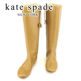 【スプリングセール】ケイト スペード ブーツ シューズ 靴 #6 ベージュ レザーkate spade レディース プレゼント 贈り物 オシャレ 大人 ファッション 【ケイト・スペード】 T7296 【中古】