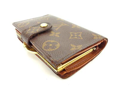 楽天市場 マラソン 中古 ルイヴィトン がま口財布 二つ折り財布 ポルトモネビエヴィエノワ モノグラム ブラウン モノグラムキャンバス Louis Vuitton がま口 財布 サイフ コンパクト 財布 ユニセックス 小物 1点物 ルイ ヴィトン E1049 ブランドデポ