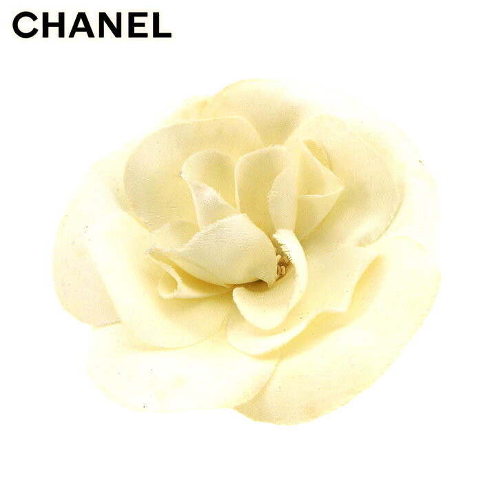楽天市場 中古 シャネル コサージュ ブローチ レディース フラワー 花 カメリア ホワイト 白 Chanel T ブランドデポ