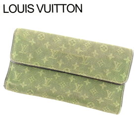 【春の大感謝祭 30％OFF】ルイヴィトン 長財布 ポルトトレゾールインターナショナル モノグラムミニ カーキ Louis Vuitton 長サイフ サイフ 収納 財布 ユニセックス 小物 【ルイ・ヴィトン】 T14088 【中古】