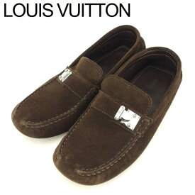 【スプリングセール30％OFF】ルイ ヴィトン ドライビングシューズ シューズ #5ハーフ ブラウン スエード Louis Vuitton 【ルイ・ヴィトン】 T9036S 【中古】