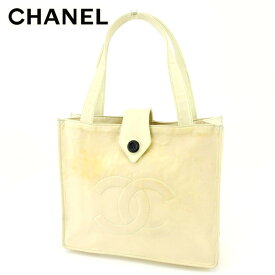 【楽天スーパーSALE】シャネル トートバッグ ハンドバッグ ココマーク ベージュ ナイロン CHANEL 【シャネル】 T4369S 【中古】