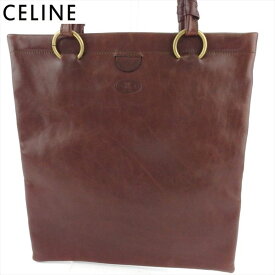 【スプリングセール30％OFF】セリーヌ トートバッグ トート ハンドバッグ レディース メンズ タッセル ブラウン ゴールド レザー CELINE 【セリーヌ】 L3160 【中古】