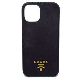 【新着】【中古】PRADA(プラダ) 携帯電話ケース スマートフォンケース 黒 レザー