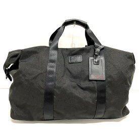 【中古】TUMI(トゥミ) ボストンバッグ 黒 TUMIナイロン×レザー