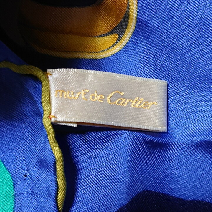 楽天市場】【中古】Cartier(カルティエ) スカーフ トリニティリング柄  