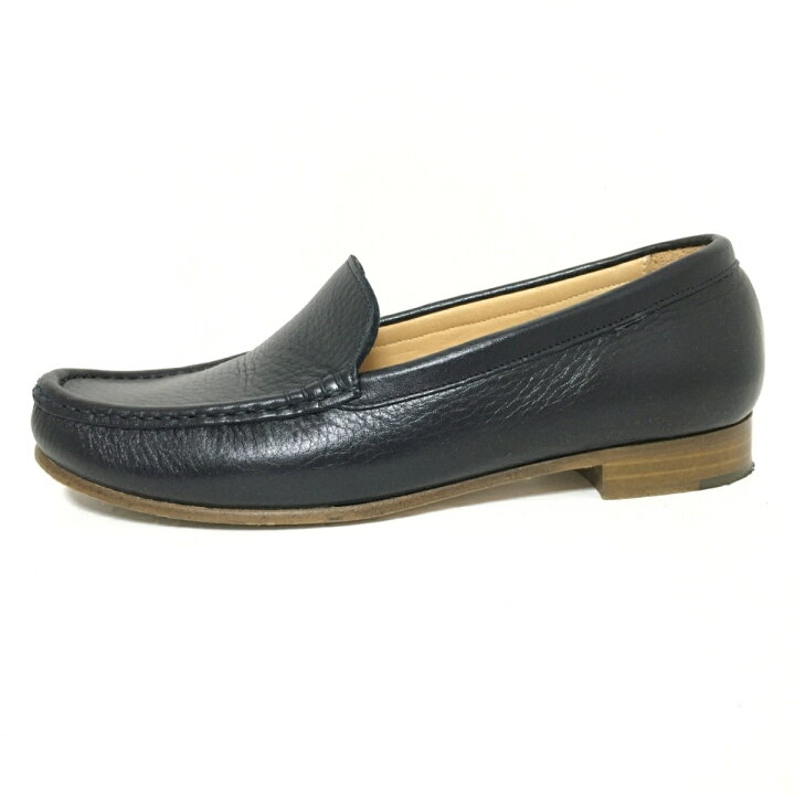 楽天市場】【新着】【中古】HIROFU(ヒロフ) ローファー 黒 レザー 