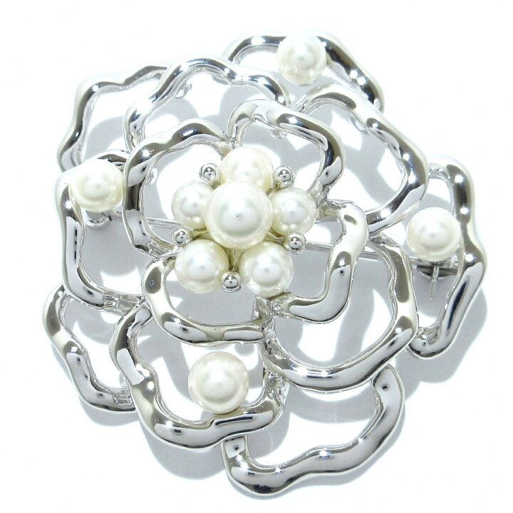 楽天市場】【新着】【中古】mikimoto(ミキモト) ブローチ フラワー  