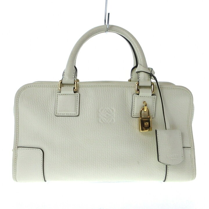 楽天市場】【新着】【中古】LOEWE(ロエベ) アマソナ28 ハンドバッグ 白 