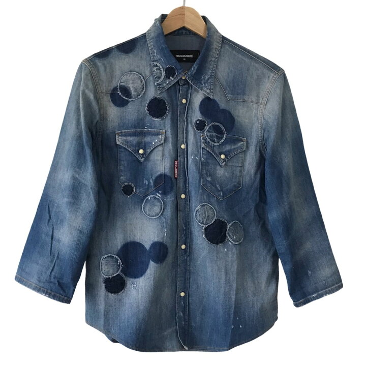 楽天市場】【中古】DSQUARED2(ディースクエアード) 七分袖シャツ 