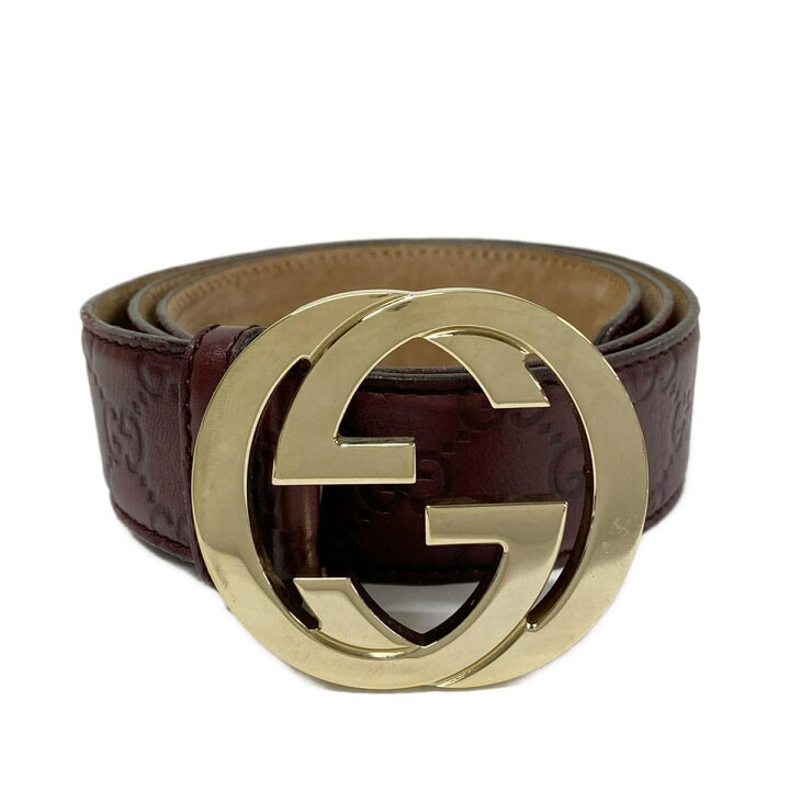 楽天市場】【中古】GUCCI(グッチ) ベルト シマライン/インター 