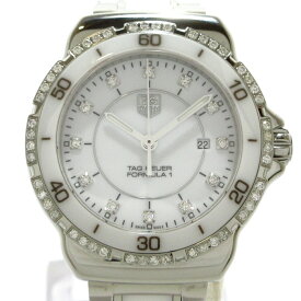 【新着】【中古】TAG Heuer(タグホイヤー) フォーミュラ1 腕時計 ダイヤインデックス/ダイヤベゼル 白