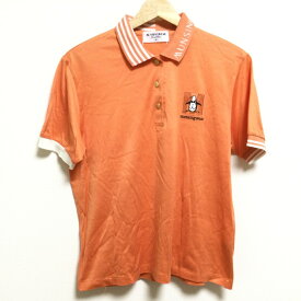 【中古】Munsingwear(マンシングウェア) 半袖ポロシャツ 半袖 オレンジ