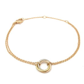 【新着】【中古】Cartier(カルティエ) トリニティ ブレスレット K18スリーカラー