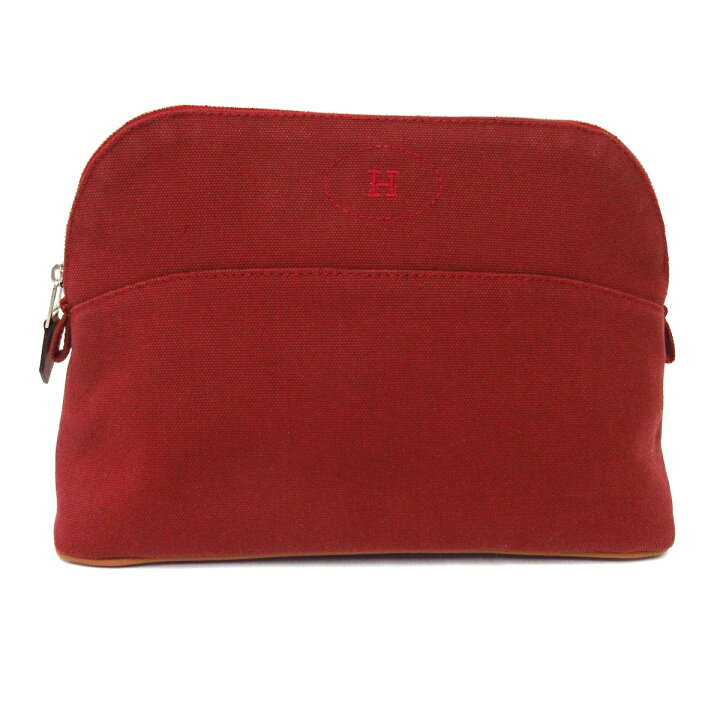 楽天市場】【中古】HERMES(エルメス) ボリードポーチ25 ポーチ レッド 