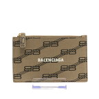 【新着】【中古】BALENCIAGA(バレンシアガ) コインケース カードケース付き ブラウン×ダークブラウン PVC(塩化ビニール)