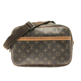 【中古】LOUIS VUITTON(ルイヴィトン) リポーターPM ショルダーバッグ モノグラム・キャンバス、ヌメ革