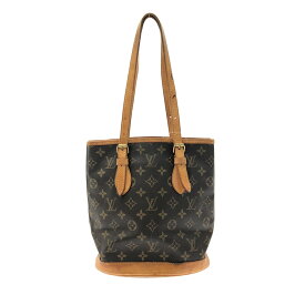 【中古】LOUIS VUITTON(ルイヴィトン) プチ・バケット ショルダーバッグ モノグラム・キャンバス