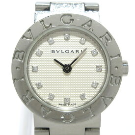 【中古】BVLGARI(ブルガリ) ブルガリブルガリ 腕時計 SS/12Pダイヤインデックス/ギョーシェ文字盤 アイボリー