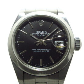 【中古】ROLEX(ロレックス) オイスターパーペチュアルデイト 腕時計 SS/11コマ＋余り2コマ(フルコマ)/オイスターブレス 黒